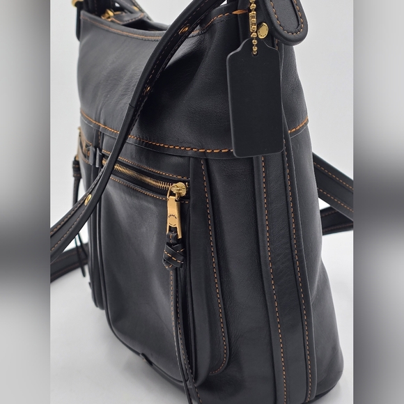 Coach Glovetanned Leather Andy Crossbody, EUC, Black - Picture 2 of 16